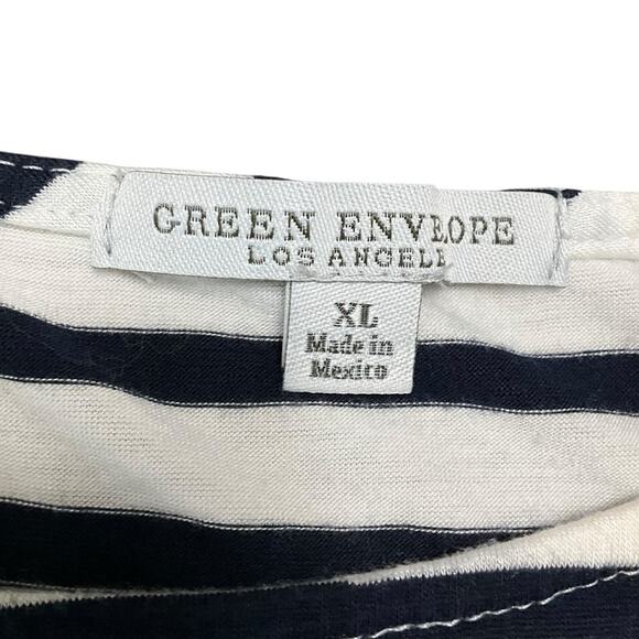 Green Envelope Los Angeles Women’s Classic Striped Sleeveless Top Size XL - Picture 3 of 8